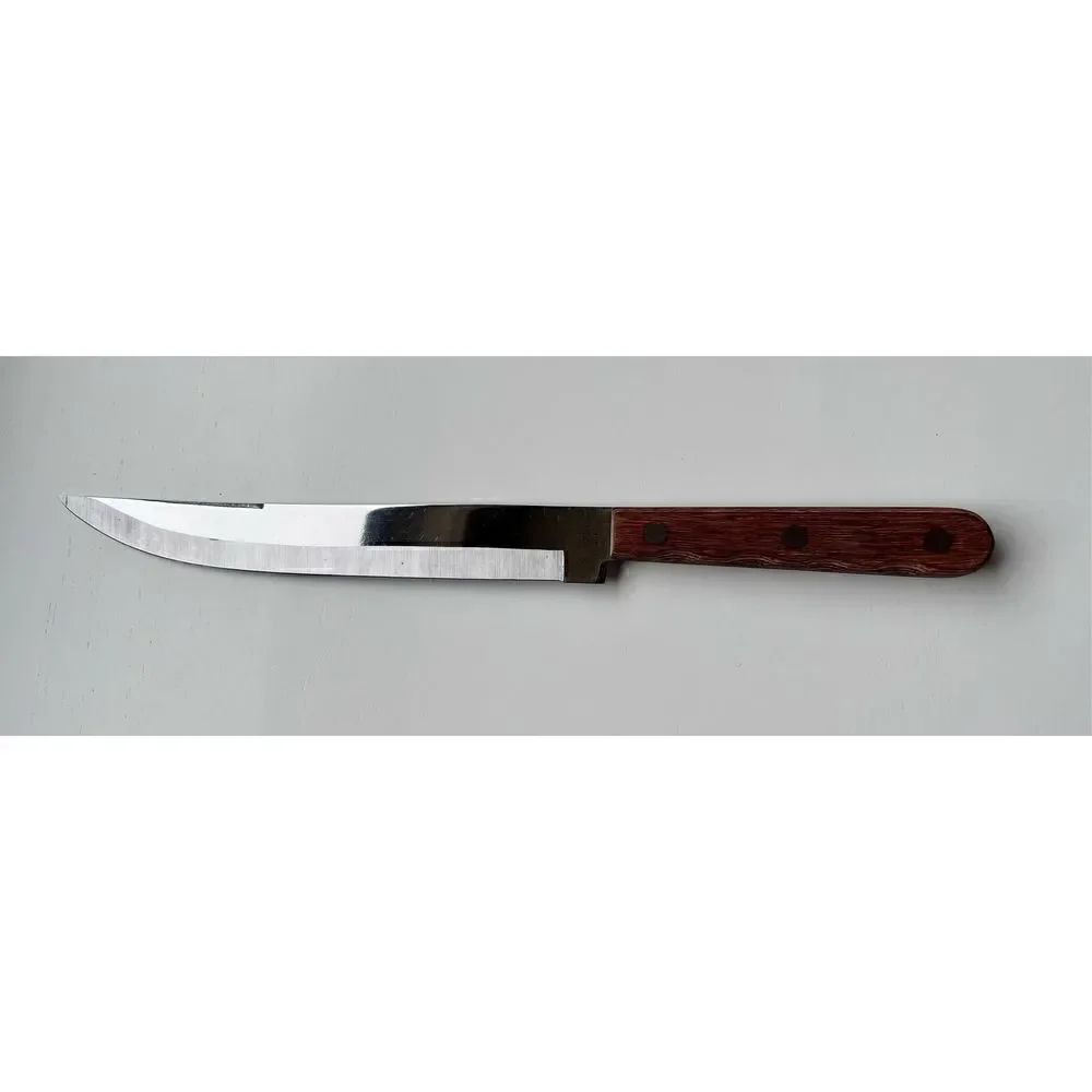 R. S. Stainless Vintage Wood Handle Chef's Knife, Made in Japan